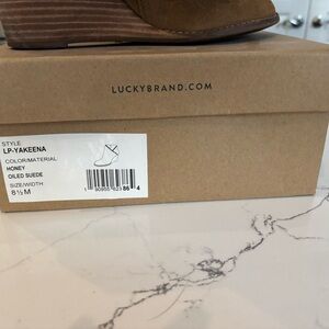 Lucky Brand Honey Suede Ankle Booties
